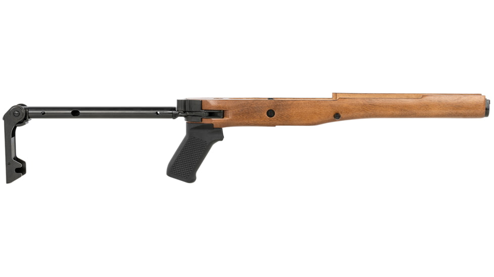 Samson Ruger Mini-14 Folding Stock w/Polymer Grip, Walnut Finish, Right Hand, Black Oxide, 10-00001-03