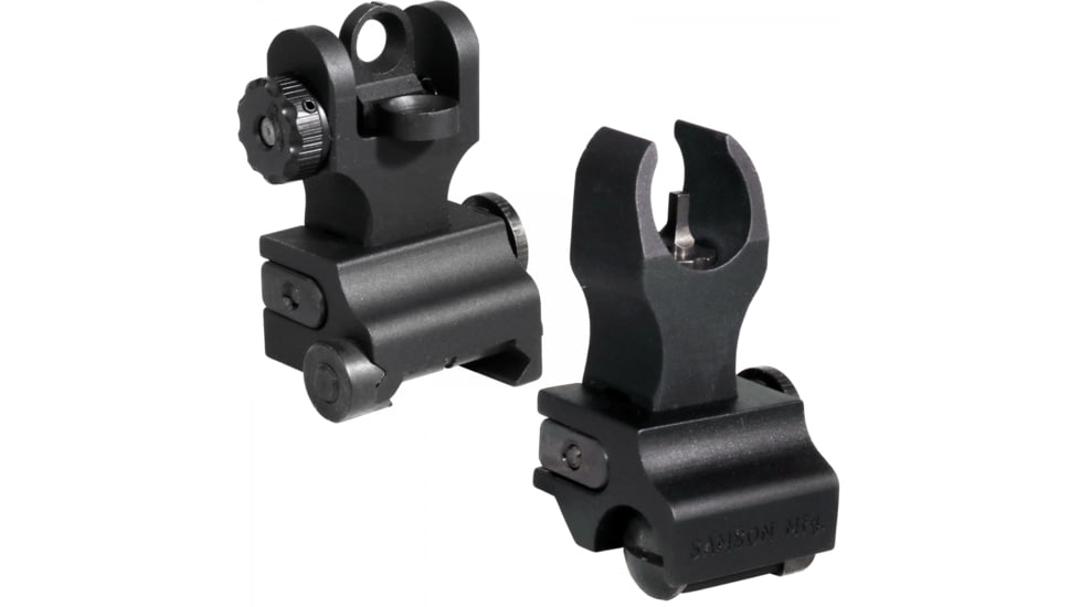 Samson Aluminum Top Mounted Deployable Front and Rear Sight, SIG SG 553, HK Front, Black, QF-SIG-HK-A2 PKG