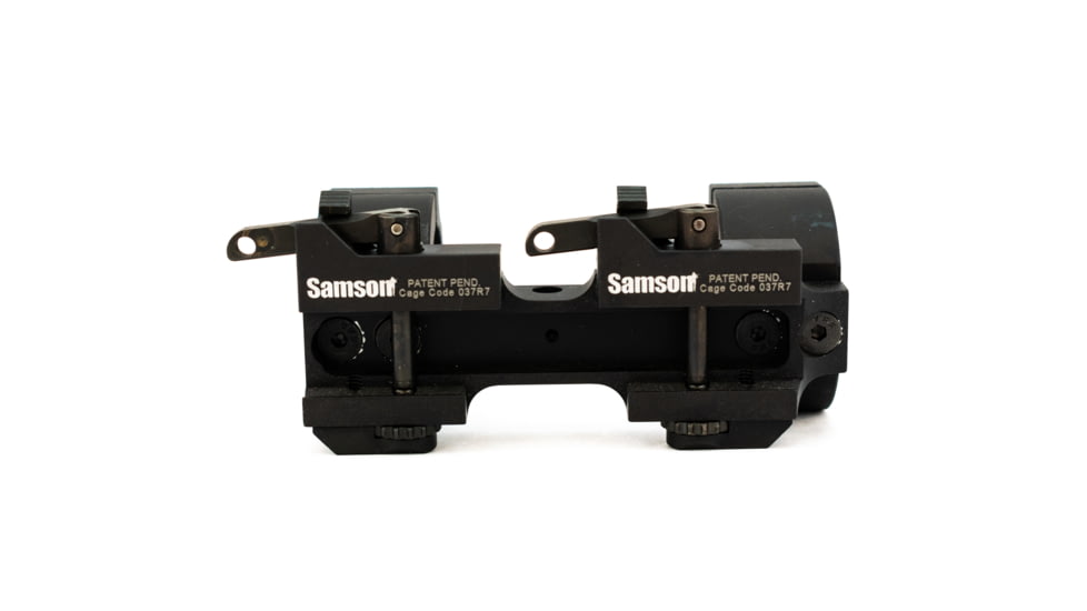 Samson DMR 35mm Scope Mount Rings w/20 MOA Bias, 0 inch Offset, Black, 03-00132-01