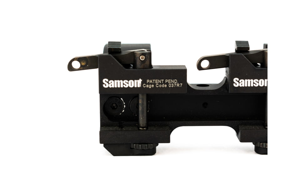 Samson DMR 35mm Scope Mount Rings w/20 MOA Bias, 0 inch Offset, Black, 03-00132-01