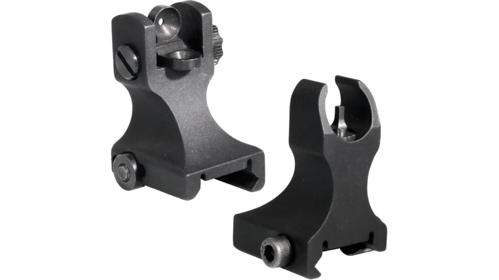 Samson Top Mounted Deployable Front and Rear Sight for Picatinny, Black, FXF-FXR PKG