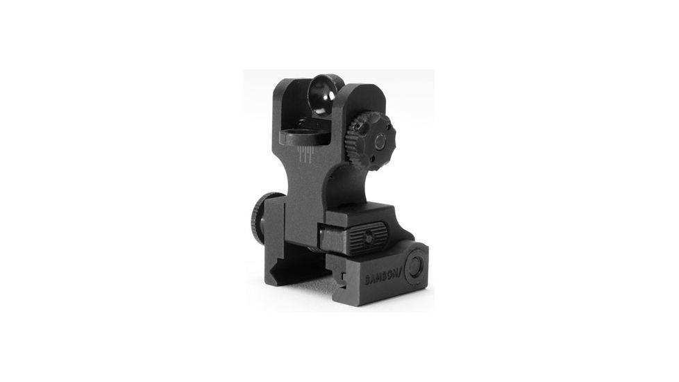 Samson Aluminum Top Mounted Deployable Rear Sight, Black, 02-00030-01