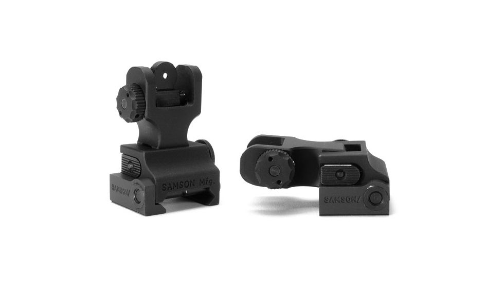 Samson Aluminum Top Mounted Deployable Rear Sight, Black, 02-00030-01