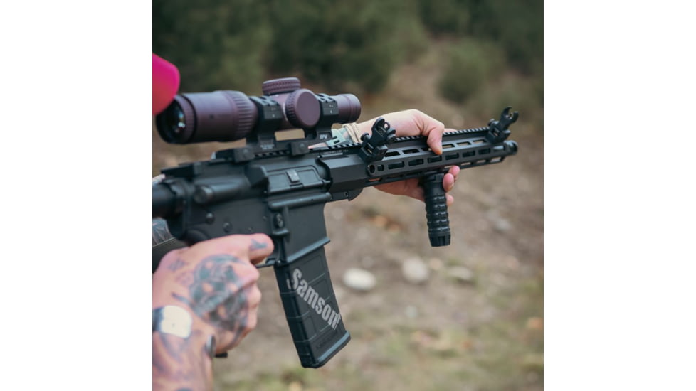 Samson Picatinny Rail Vertical Assembly Grip, Medium Grenade, Polymer, Medium Length, 04-06095-18