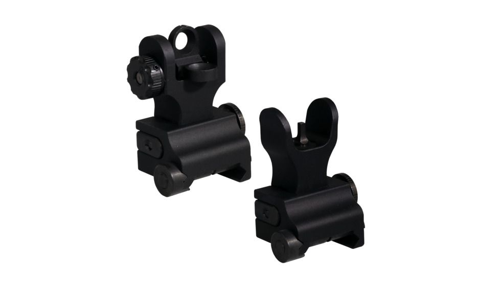 Samson Top Mounted Deployable Front and Rear Sight, Black, QF-A2-SP PKG