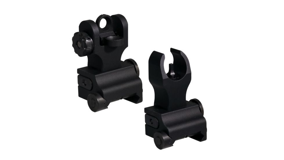 Samson HK Fornt/ SP Rear Top Mounted Deployable Front and Rear Sight, Black, QF-HK-SP PKG