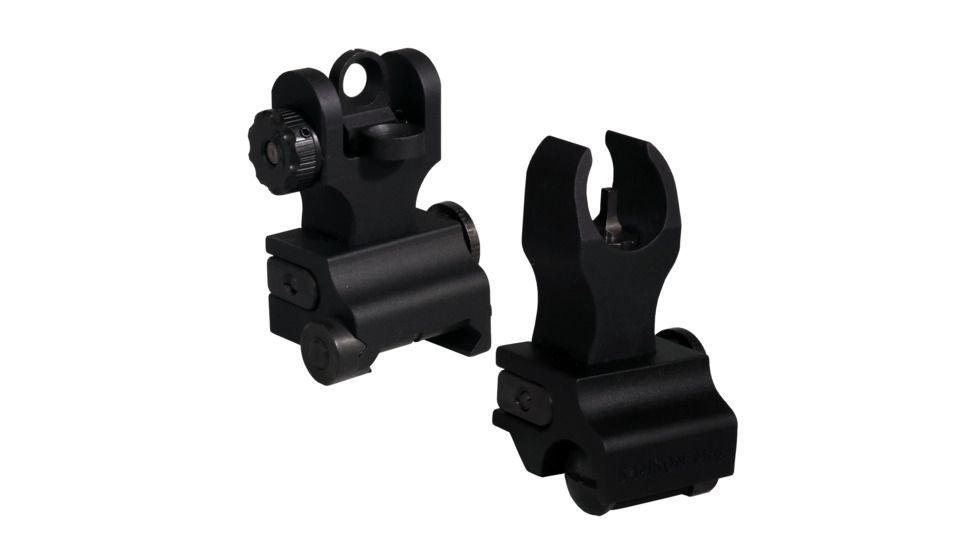 Samson HK Front/SP Rear Top Mounted Deployable Front and Rear Sight, Black, QF-SIG-HK-SP PKG