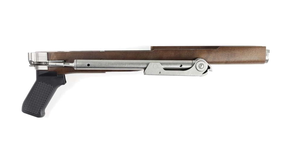 Samson Ruger Mini-14 Folding Stock w/Polymer Grip, Stainless Steel, Walnut Finish, Right Hand, 10-00001-00