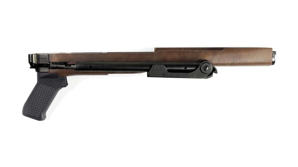 Samson Ruger Mini-14 Folding Stock w/Polymer Grip, Walnut Finish, Right Hand, Black Oxide, 10-00001-03