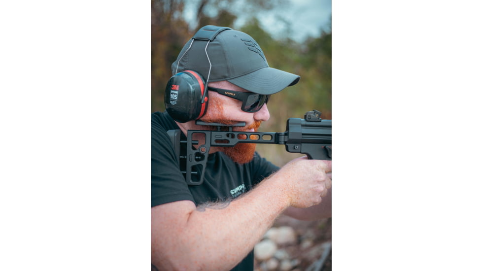 Samson S.A.S MP5 End Cap Folding Stock, Ambidextrous, Black, 04-06163-01