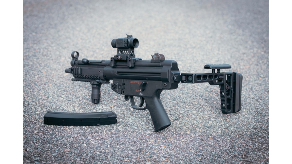 Samson S.A.S MP5 End Cap Folding Stock, Ambidextrous, Black, 04-06163-01