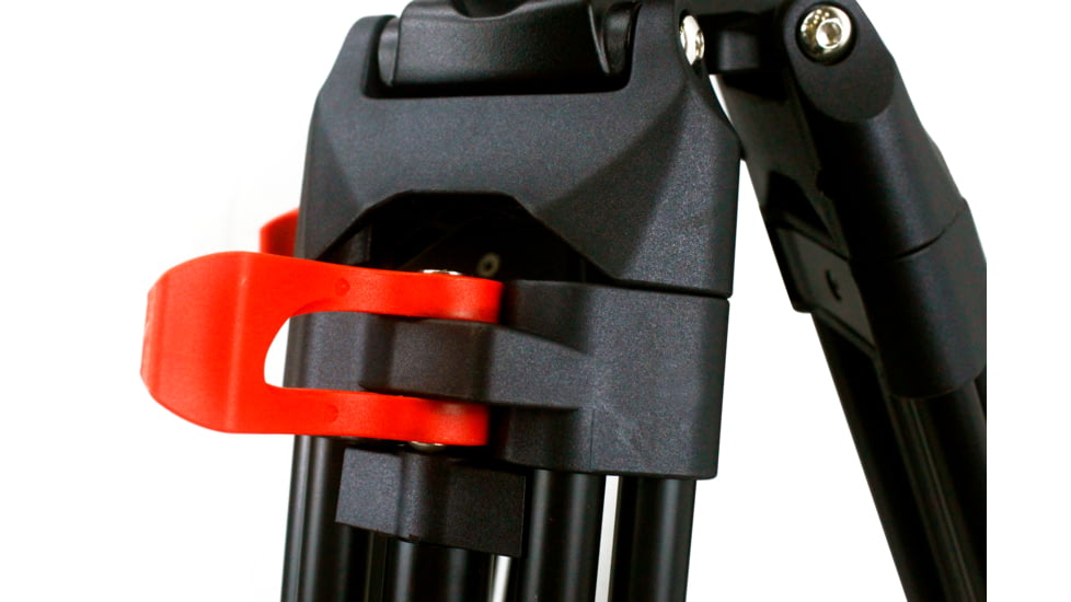 SAMURAI Broadcast Pro Plus Professional 3-Section w/Fluid Head Video Tripod, Black, BROADCASTPlus