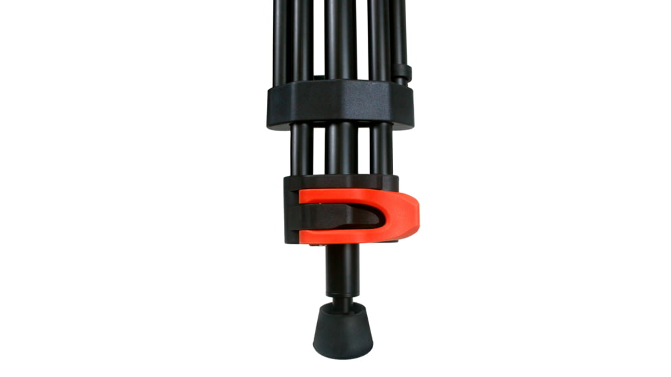 SAMURAI Broadcast Pro Plus Professional 3-Section w/Fluid Head Video Tripod, Black, BROADCASTPlus