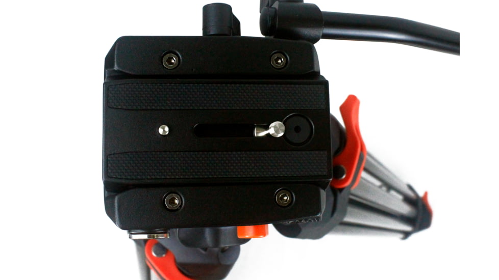 SAMURAI Broadcast Pro Plus Professional 3-Section w/Fluid Head Video Tripod, Black, BROADCASTPlus