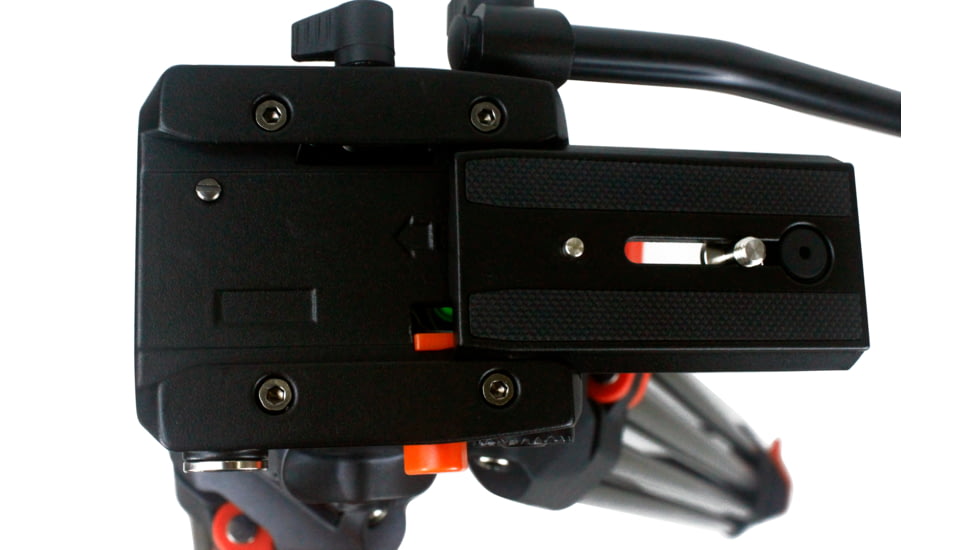 SAMURAI Broadcast Pro Plus Professional 3-Section w/Fluid Head Video Tripod, Black, BROADCASTPlus