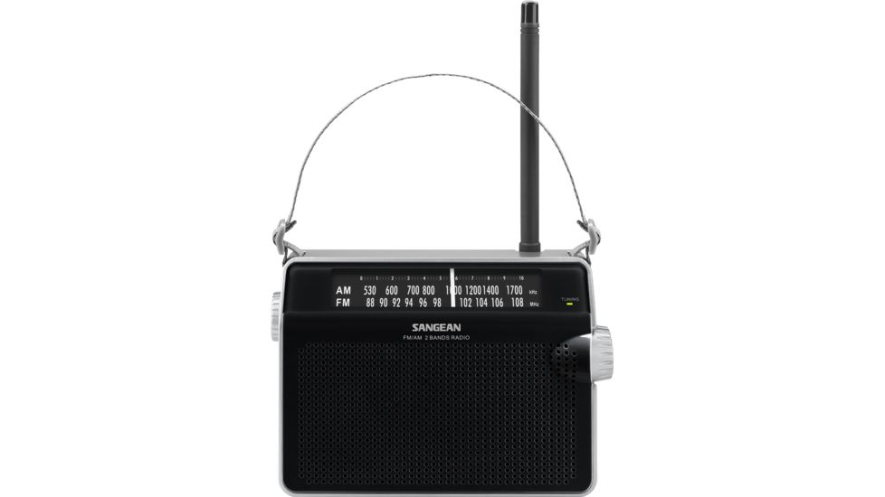 Sangean AM/FM Analog Tuning Radio, Excellent Audio &amp; Reception, Tone Control PR-D6BK