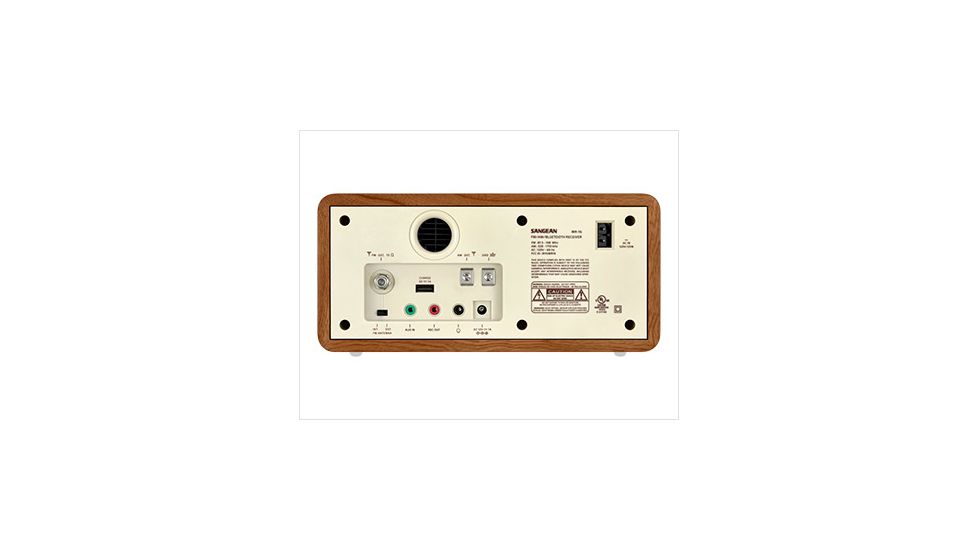 Sangean AM/FM Bluetooth Wooden Cabinet Radio, Walnut, Medium, WR-16