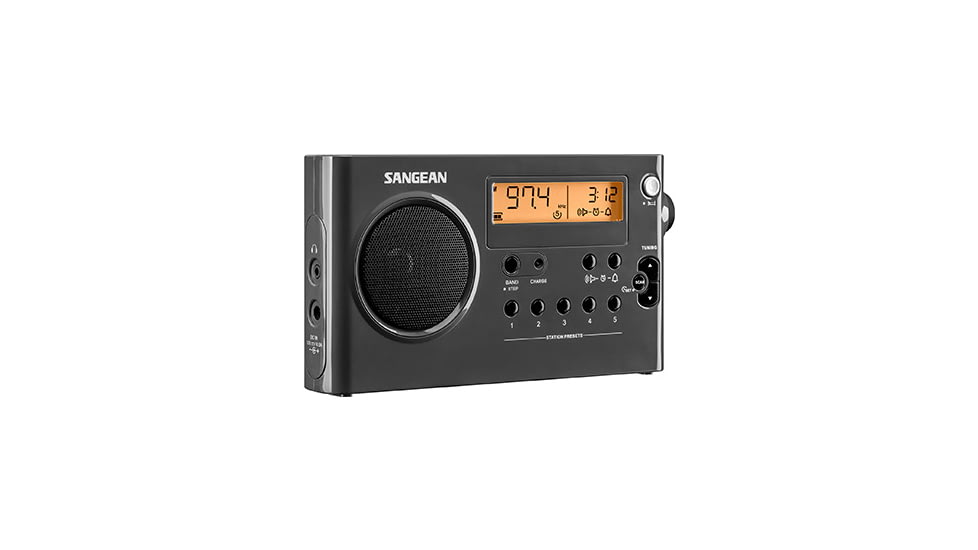 Sangean AM / FM Compact Digital Tuning Portable Radio, Gray-Black, SG-106