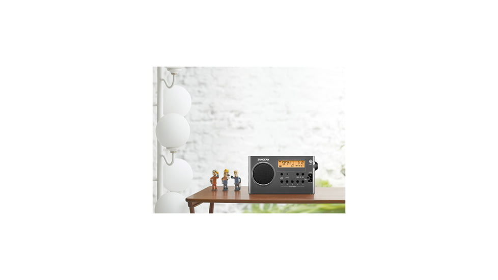 Sangean AM / FM Compact Digital Tuning Portable Radio, Gray-Black, SG-106