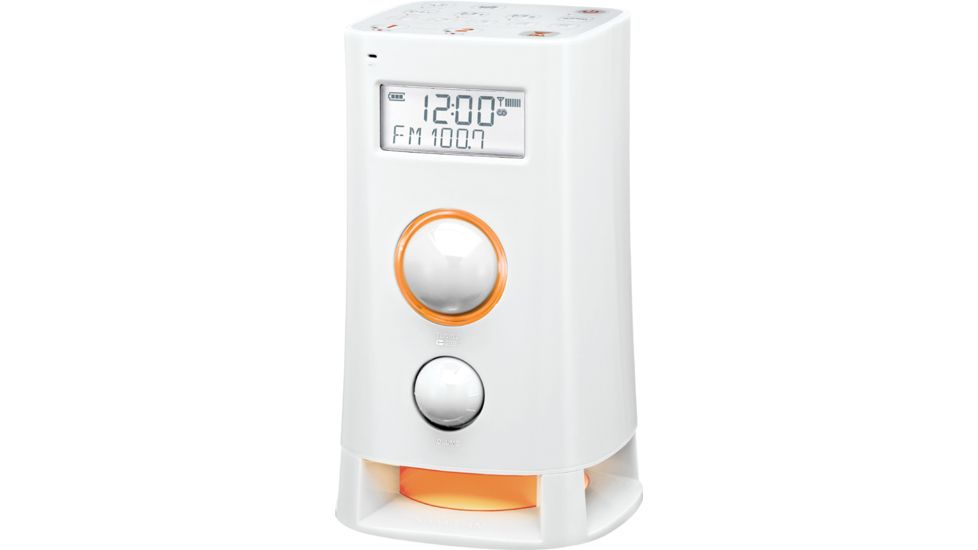 Sangean AM/FM-RDS Multi-Function Upright Digital Radio, White K-200 WH