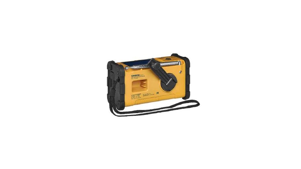 Sangean Digital AM/FM/Weather/Hand crank/USB/Solar Emergency Alert Radio, Yellow MMR-88