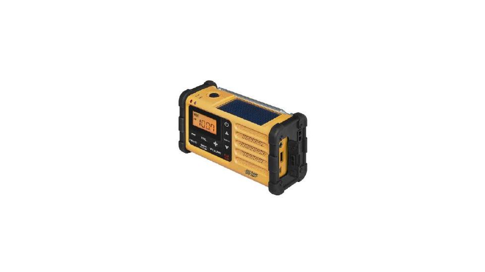 Sangean Digital AM/FM/Weather/Hand crank/USB/Solar Emergency Alert Radio, Yellow MMR-88