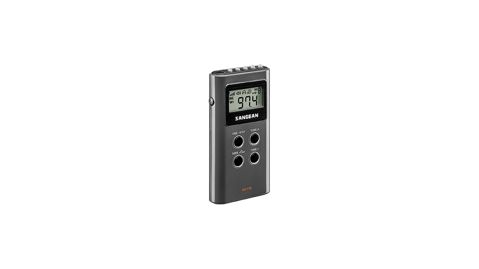 Sangean FM-Stereo / AM Pocket Radio, Dark Gray, SG-110