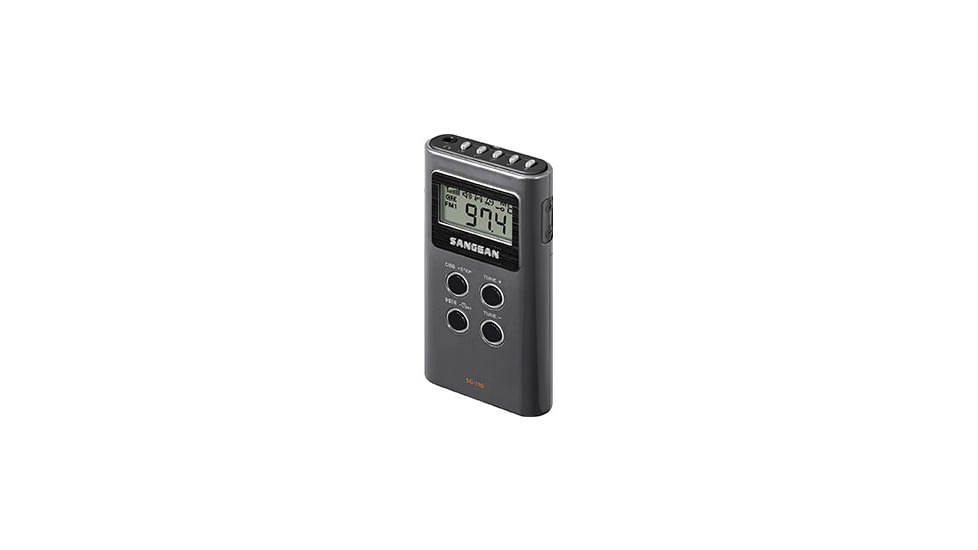 Sangean FM-Stereo / AM Pocket Radio, Dark Gray, SG-110