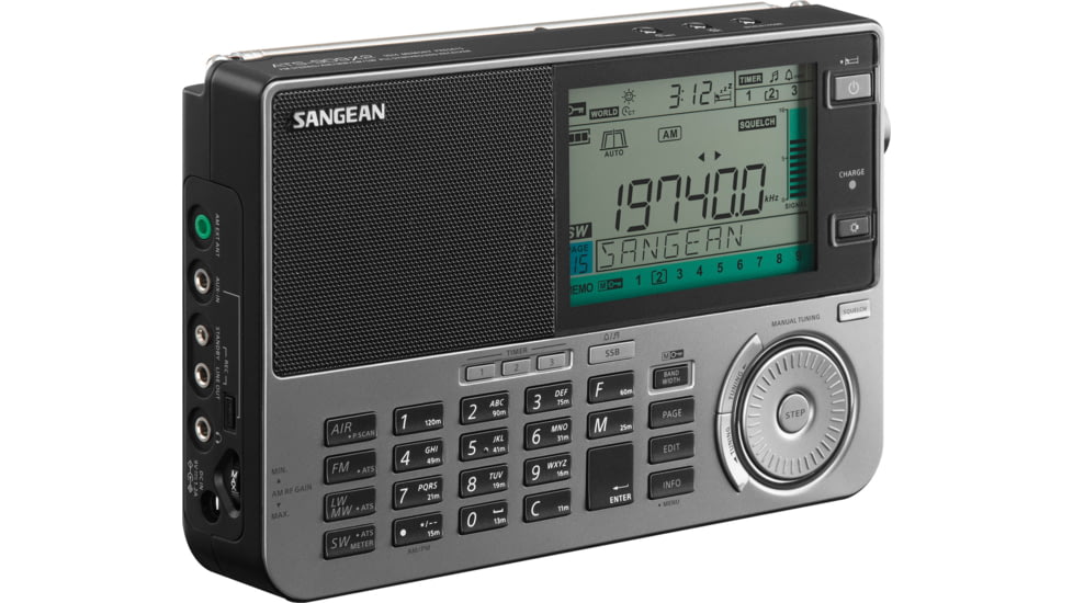 Sangean FM-Stereo PLL Synthesized Receiver Radio, Graphite, ATS-909X2