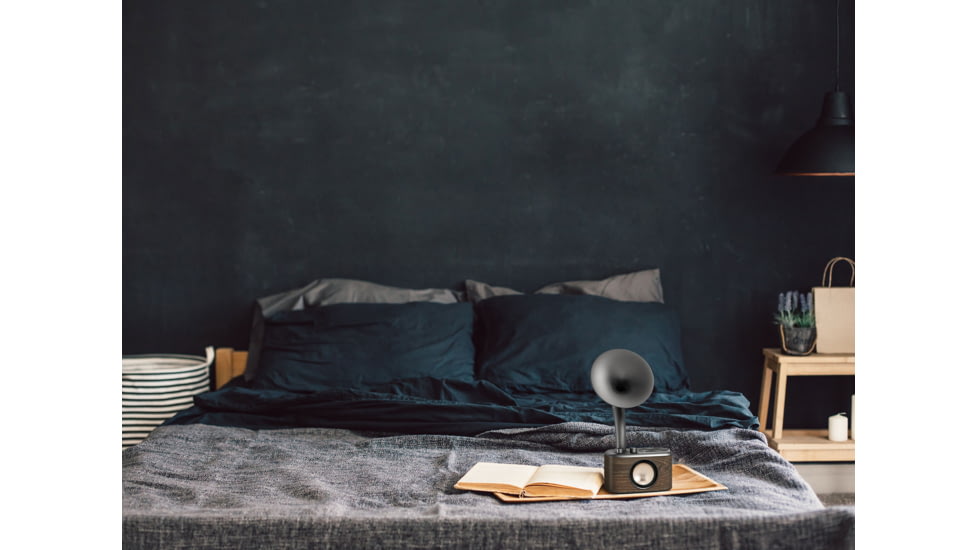 Sangean Retro AM / FM / Bluetooth / Aux-in Radio, Dark Gray/Walnut, CP-100