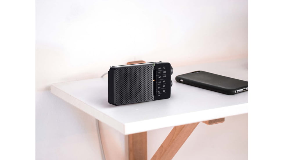 Sangean SR-36 Pocket Radio, Black, 5.25 x 2.75 x 1.30, SR-36
