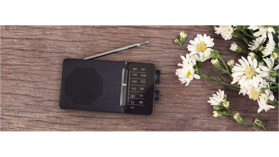 Sangean SR-36 Pocket Radio, Black, 5.25 x 2.75 x 1.30, SR-36