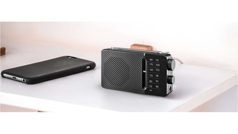 Sangean SR-36 Pocket Radio, Black, 5.25 x 2.75 x 1.30, SR-36