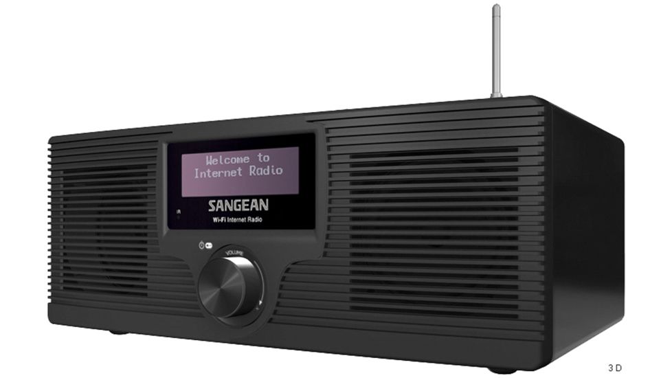 Sangean WiFi Internet Radio &amp; Streaming Media Player, Table Top, Dark Walnut WFR-20