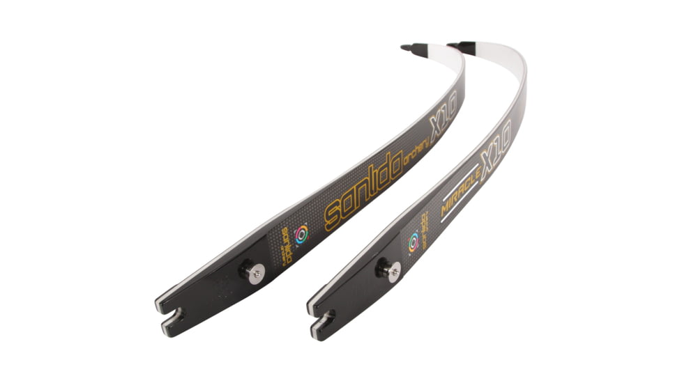 Sanlida Miracle X10 Recurve Limbs 66 in. 44 lbs, Black, 87043