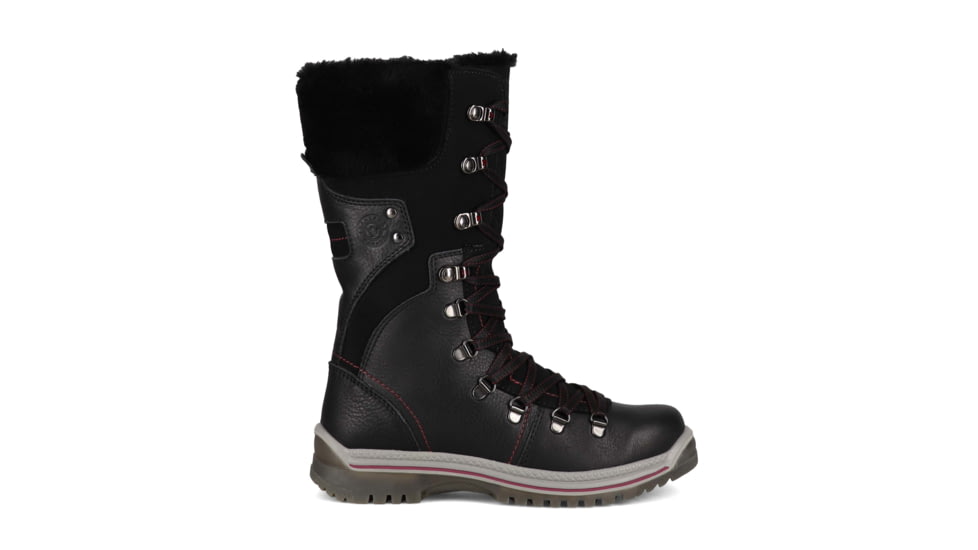 Santana Canada Marlowe High Shaft Winter Boots - Womens, Black/Burgundy, 8, MARLOWEBLACK / BURGUNDY8