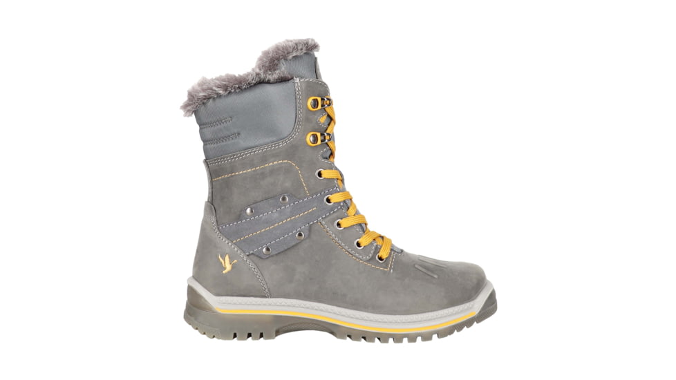 Santana Canada May Leather Winter Boot - Womens, Grey/Mustard, 6, MAYGREY / MUSTARD6
