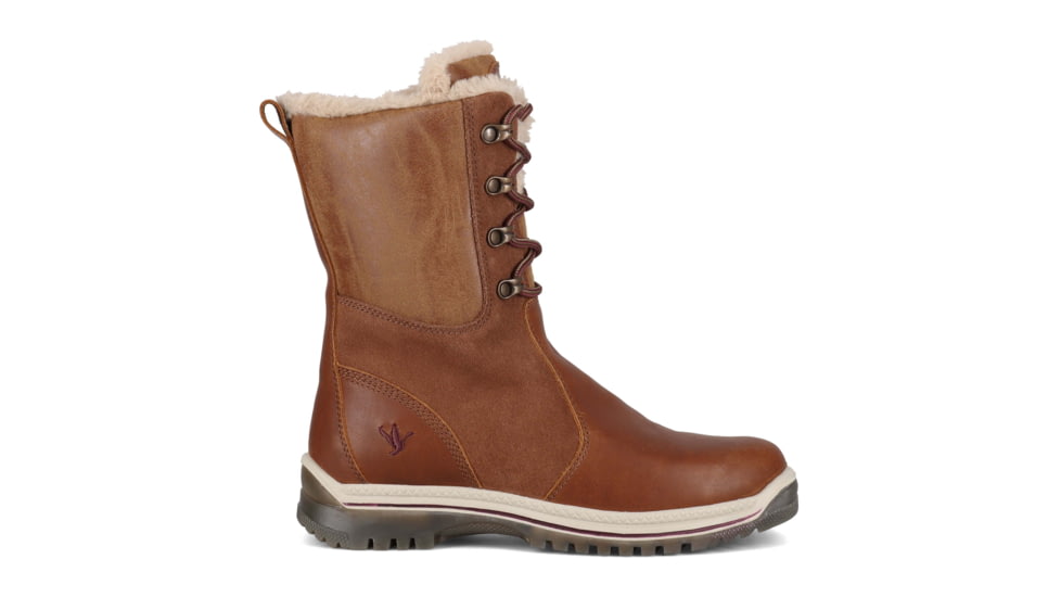 Santana Canada Misaluxe Leather Winter Boot - Womens, Cognac Burgundy, 9, MISALUXECOGNAC BURGUNDY9