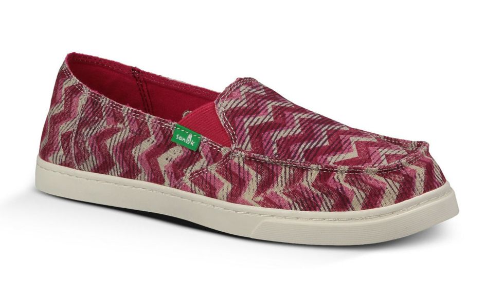 Sanuk Cabrio Stamp Casual Shoe - Women's-Cerise-Medium-6 US