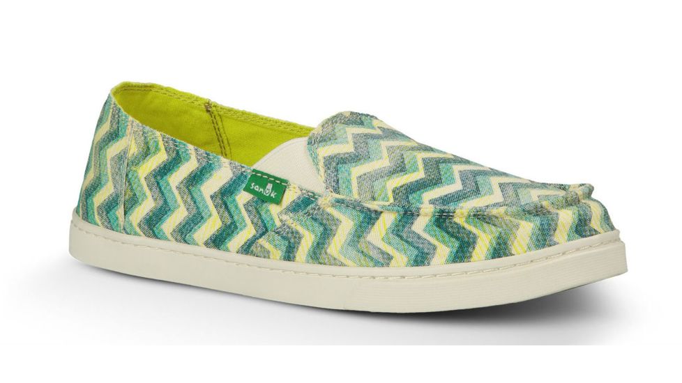 Sanuk Cabrio Stamp Casual Shoe - Women's-Teal-Medium-8 US