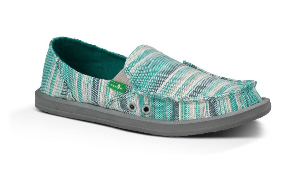 Sanuk Donna Caroline Casual Shoe - Women's-Teal-Medium-6 US
