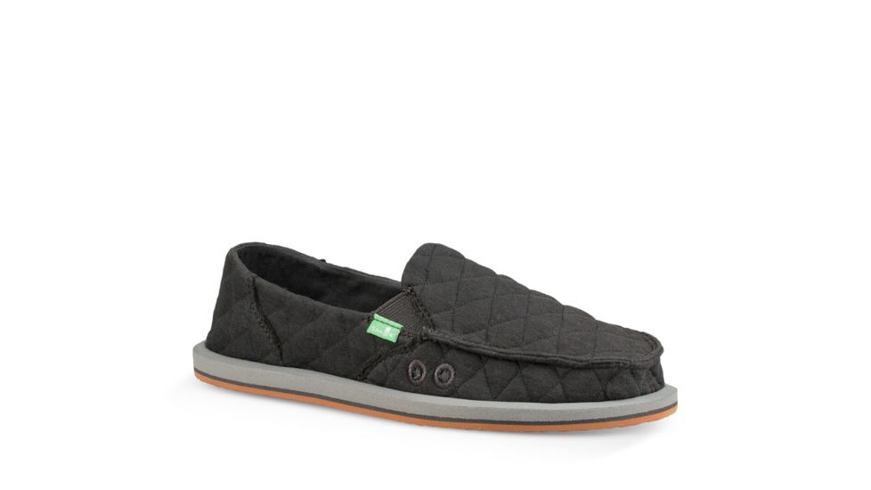 Sanuk Donna Quilt - Womens, Dark Charcoal, 10, 1105056-DCRC-10