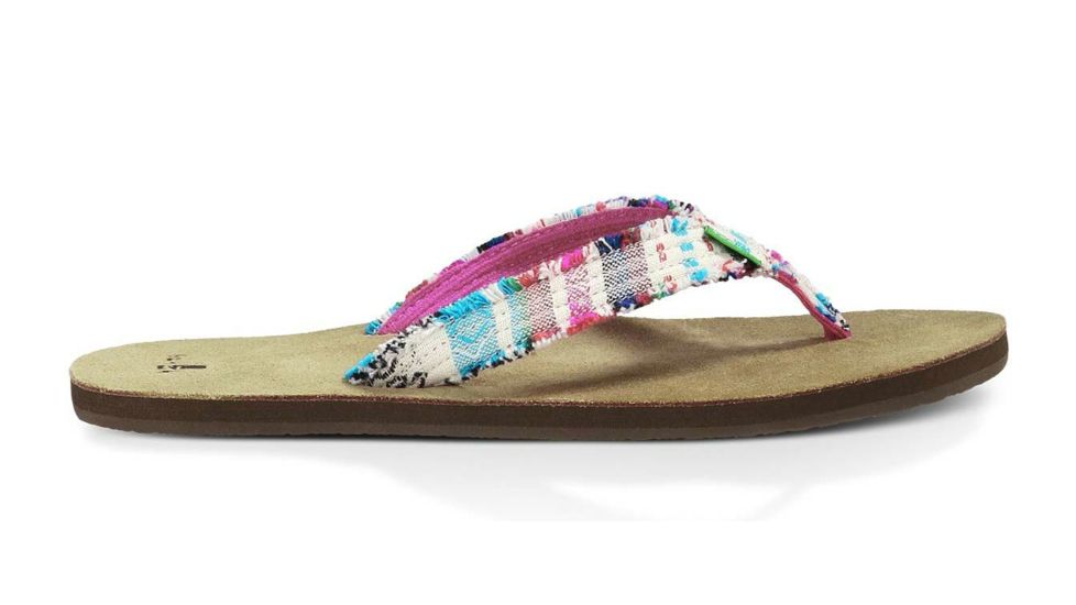 Sanuk Fraidy Cat Sandal - Women's-Natural Poncho-5 US
