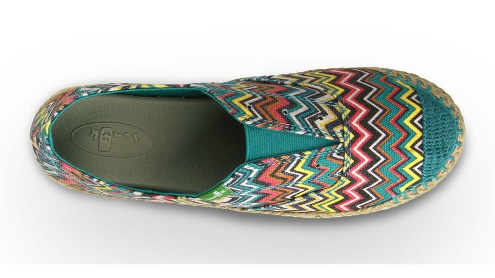 Sanuk Runaround Jute Casual Shoe - Women's-Peacock Multi-Medium-8 US