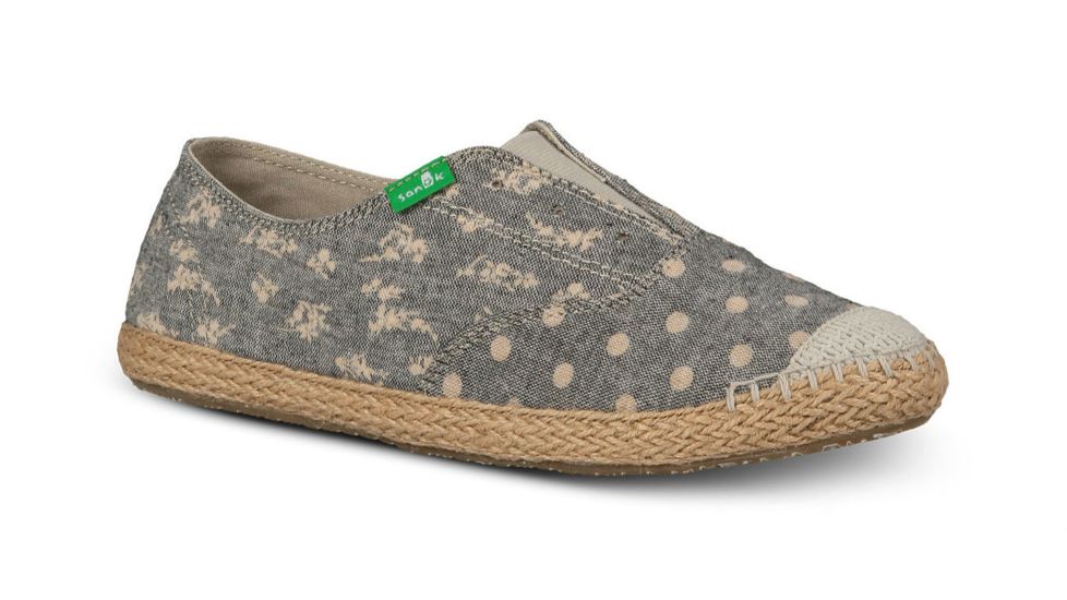 Sanuk Runaround Rosie Casual Shoe - Women's-Black Chambray-Medium-5 US