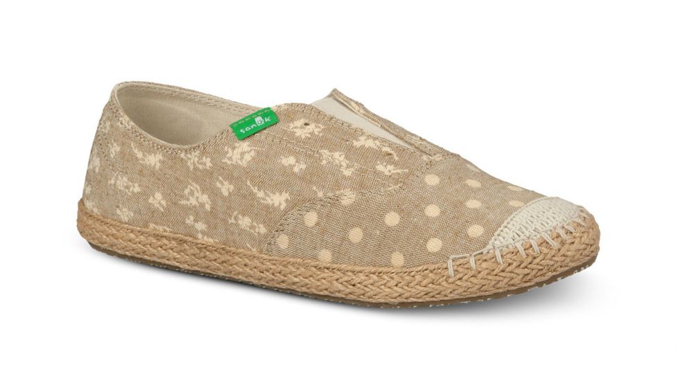 Sanuk Runaround Rosie Casual Shoe - Women's-Natural Chambray-Medium-10 US