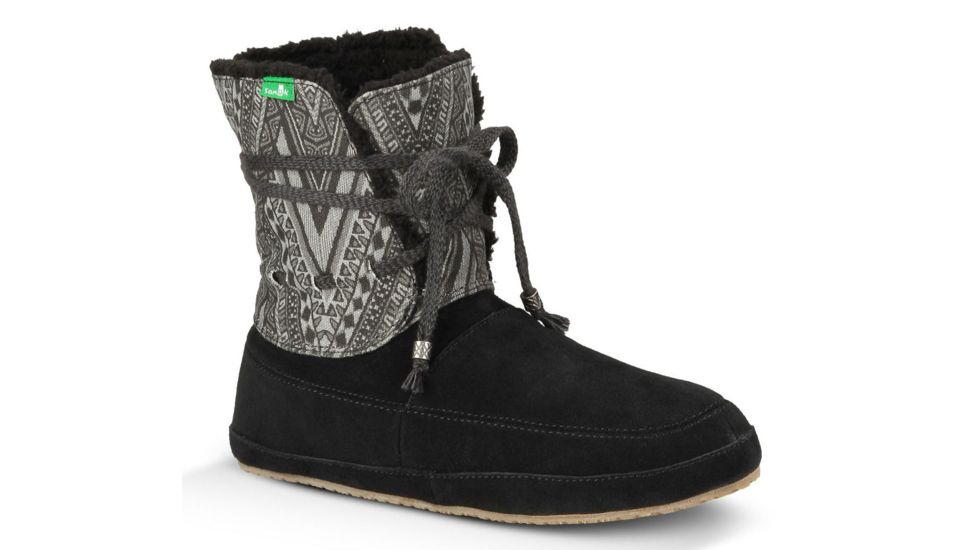 Sanuk Soulshine Chill Casual Boot - Women's-Black-Medium-10 US