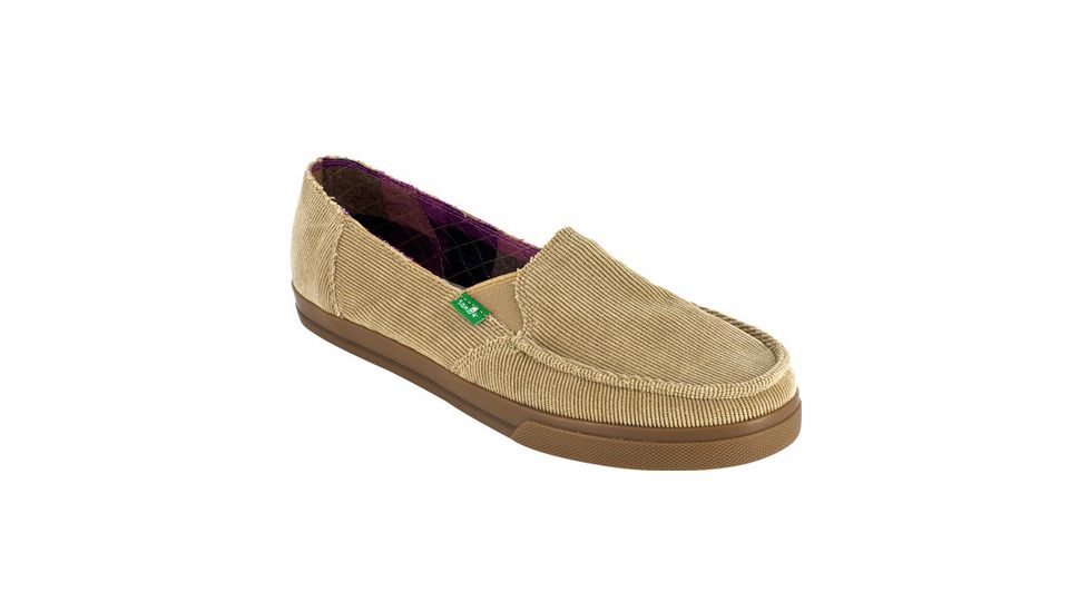 Sanuk Standard Corduroy Casual Shoe - Women's-Tan-5 US