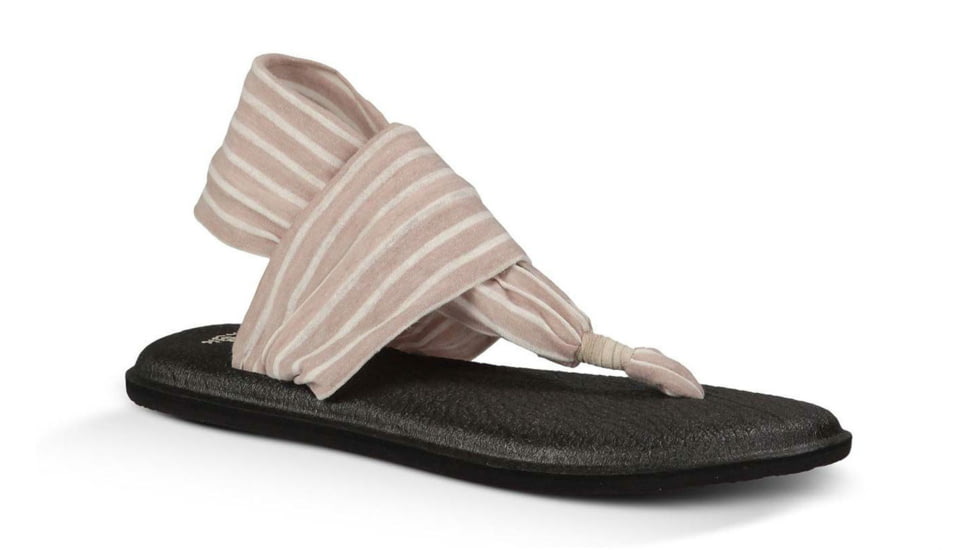 Sanuk Yoga Sling 2 Print Sandal - Womens-Tan/Natural Stripes-Medium-10 US