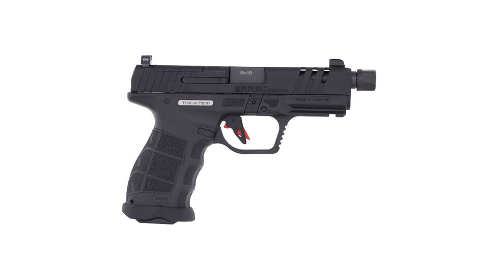 SAR USA Sar9 Compact Socom Semi Auto Pistol, 9mm Luger, 4.7 in Barrel